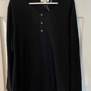 Simply Noelle Size Large/XL (12-14) Classic Black Long Sleeve Tee NWT